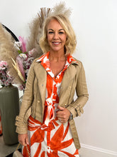 The Freya - Gold Button Faux Leather Jacket
